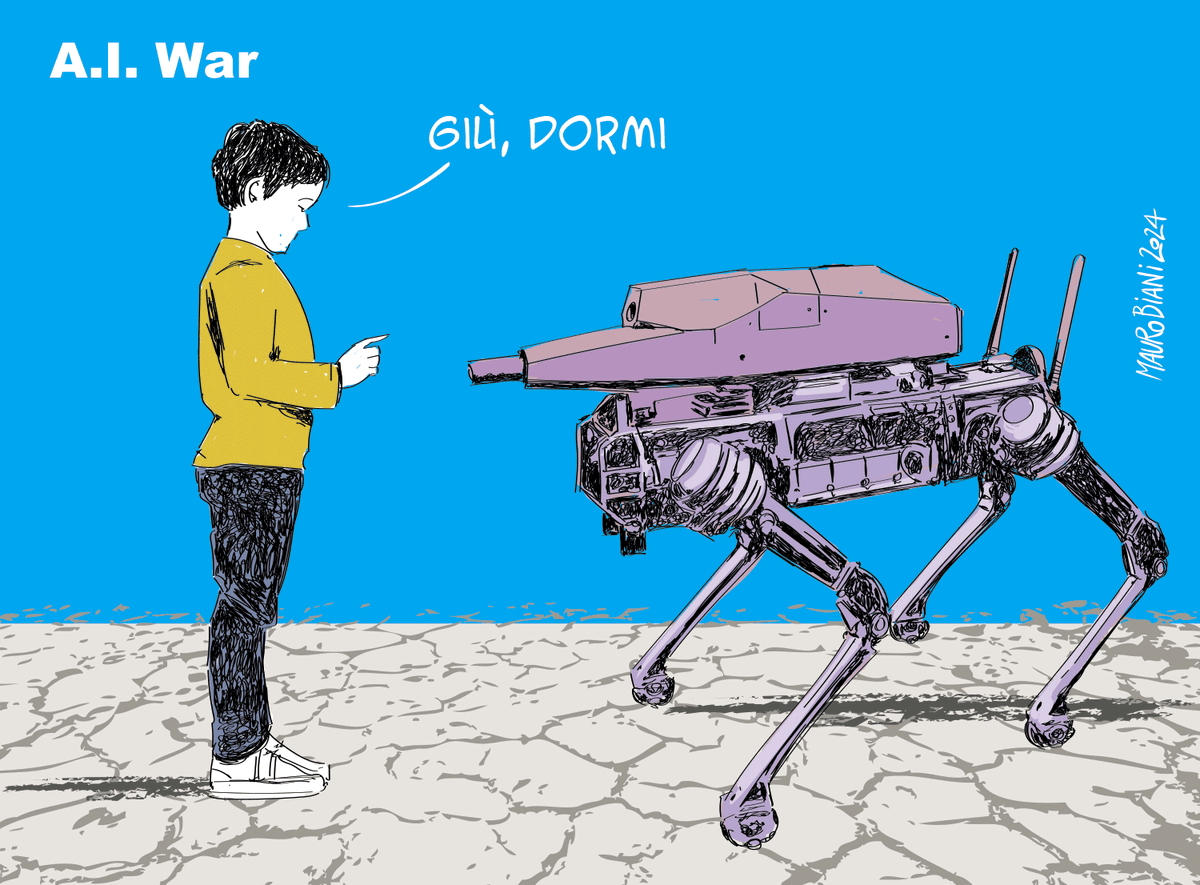 #guerre #AI #armi #armiintelligenti Giù, dormi. Oggi su @repubblica