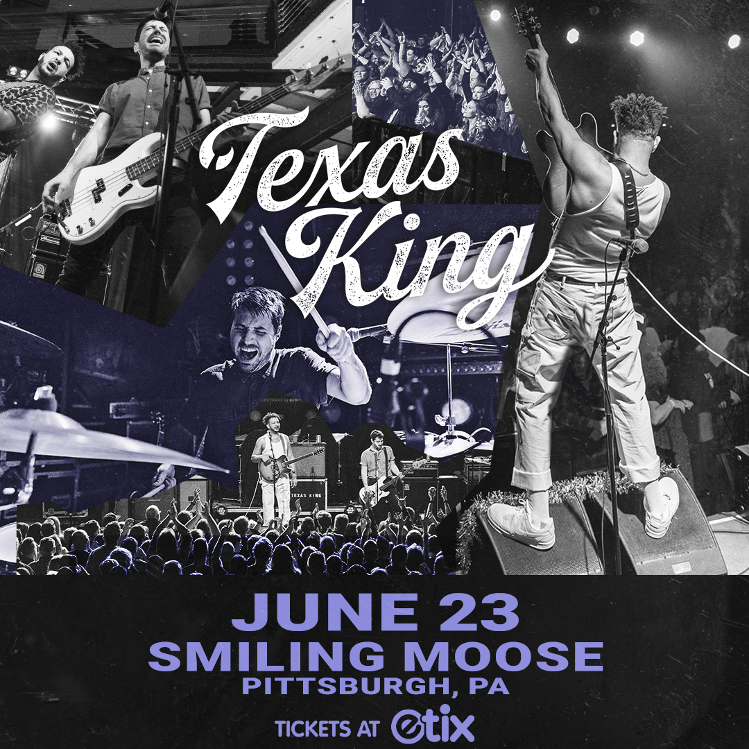 NEW SHOW 🚨 @TexasKingBand at @TheSmilingMoose on June 23rd! ⏰ Tickets go on sale April 19th at 11am! 🎟️ bit.ly/TexasKingPGH