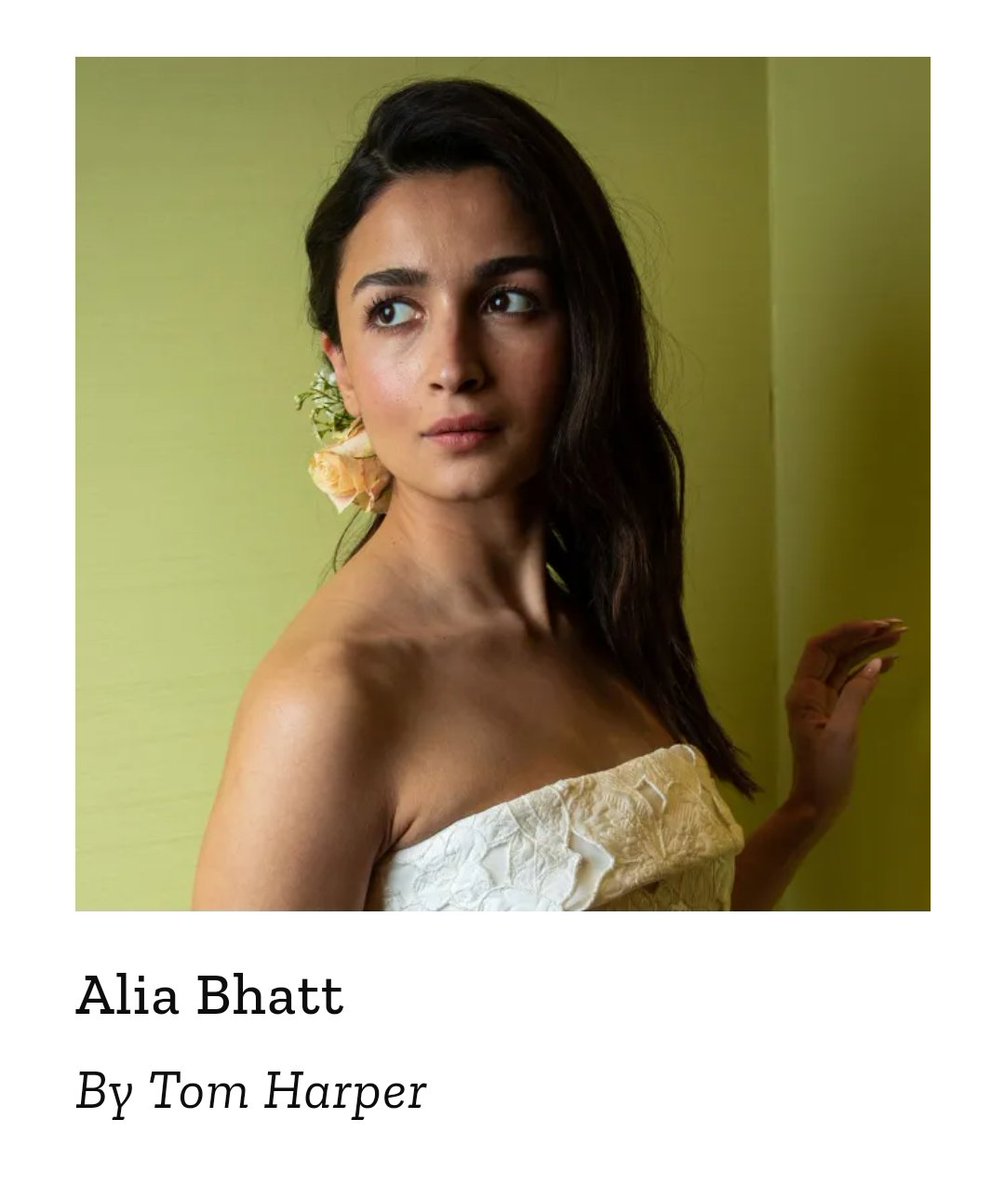 Alia bhatt the only actress from bollywood in this list this year
