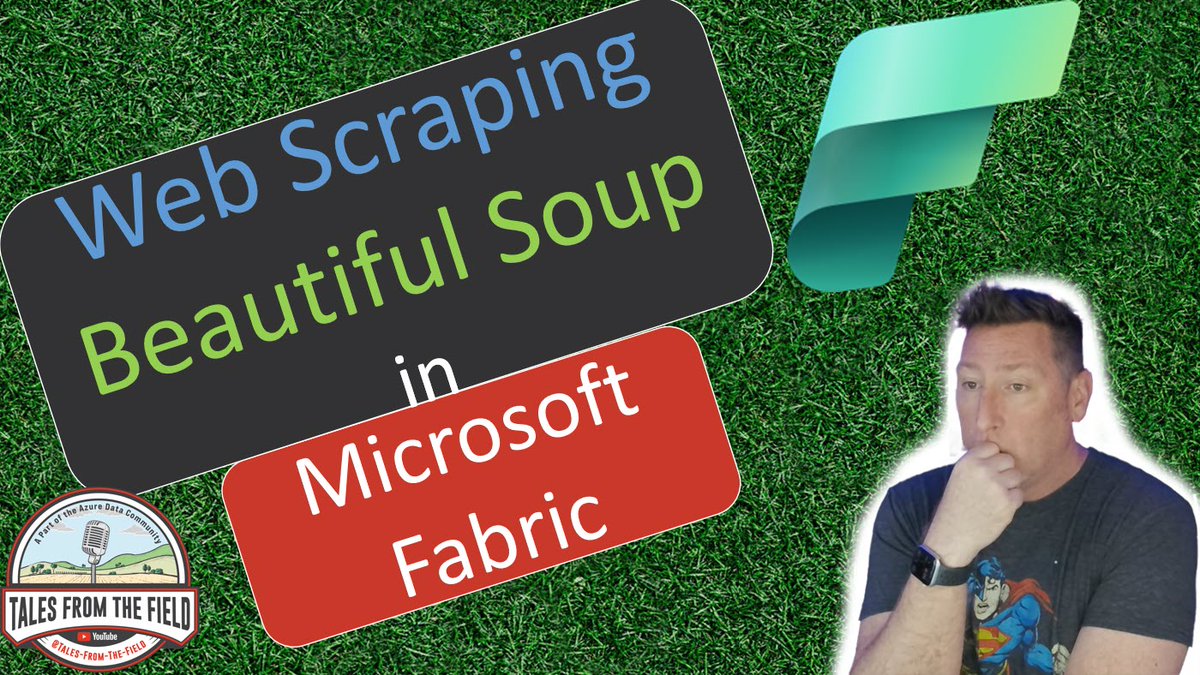 Our latest MS Tech Bits is LIVE! @SQLBalls presents #WebScraping with #Python Tutorial with Beautiful Soup & Requests in #MicrosoftFabric!

Link: youtu.be/xr5kJjtxzzo

cc @DBABullDog @JoshLuedeman @BradleySchacht @neeraj_jhaveri @nodestreamio