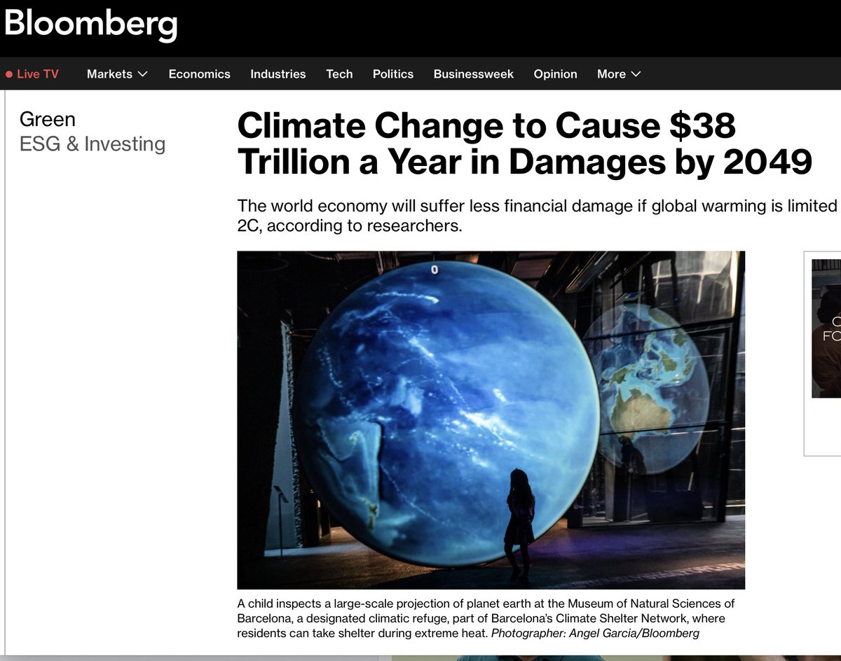 Just making' it up. Some points: 1. Emissions have caused no identifiable damage to anyone or anything so far. 2. 100% of global GDP depends on fossil fuels. 3. No climate model works. 4. If economists could predict anything, they would be the wealthiest people on the planet.…