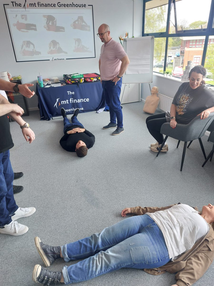 The @MTFinance Greenhouse was the perfect location for our recent First Aid course! We are pleased to have a fully qualified team of first aiders for the Group as well as our Group team of mental health first aiders. 🤕😷🤒👩‍⚕️👨‍⚕️