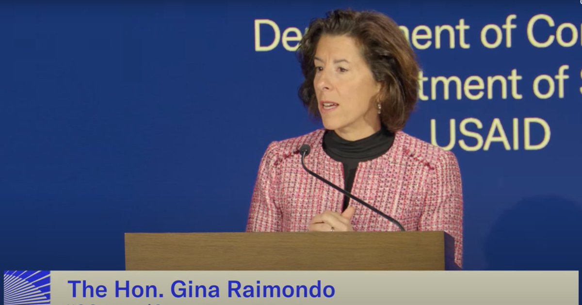 “We continue to be Ukraine’s strongest ally. We want to keep a lid on Russia’s aggression and help and support the business community who wants to invest in Ukraine,” Gina Raimondo @SecRaimondo, US Secretary of Commerce, delivered keynote remarks at #UkrainePartnershipForum