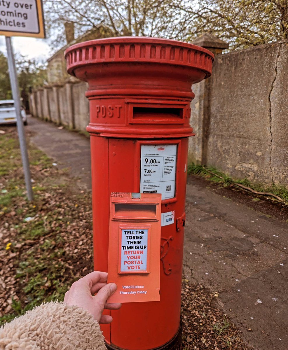 Dear Gloucester Postal Voters!! Tell the Tories their time is up and return your postal votes for our Labour Candidates for the City Council elections taking place on May 2nd. #VoteNow #VoteLabour #LocalElections2024 🗳️🌹♥️