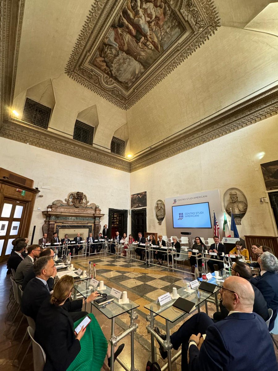 📍 Rome, IT The Europe Center was in Rome for a workshop with @centrostudiusa on leveraging Italy’s #G7 Presidency for greater coordination on global infrastructure development projects. More on 🇮🇹 and the G7: bit.ly/4bUwtRG