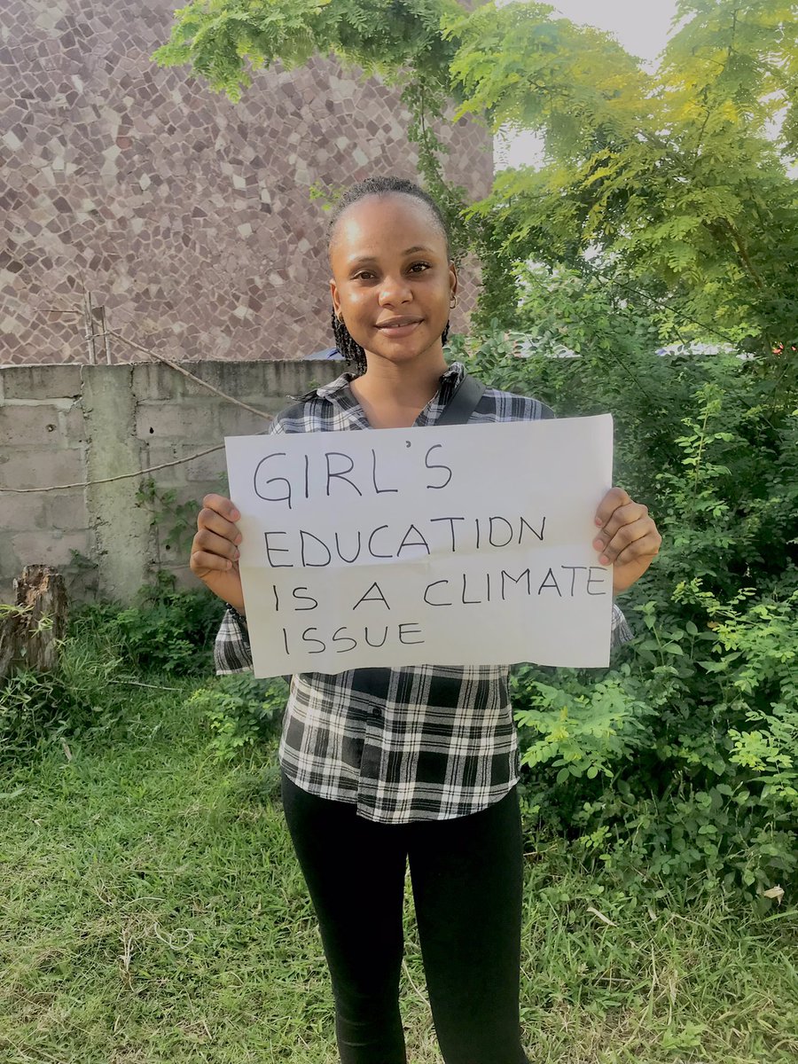 Girls education is a climate issue #JustTransition24 #ClimateJustice @vanessa_vash @GretaThunberg