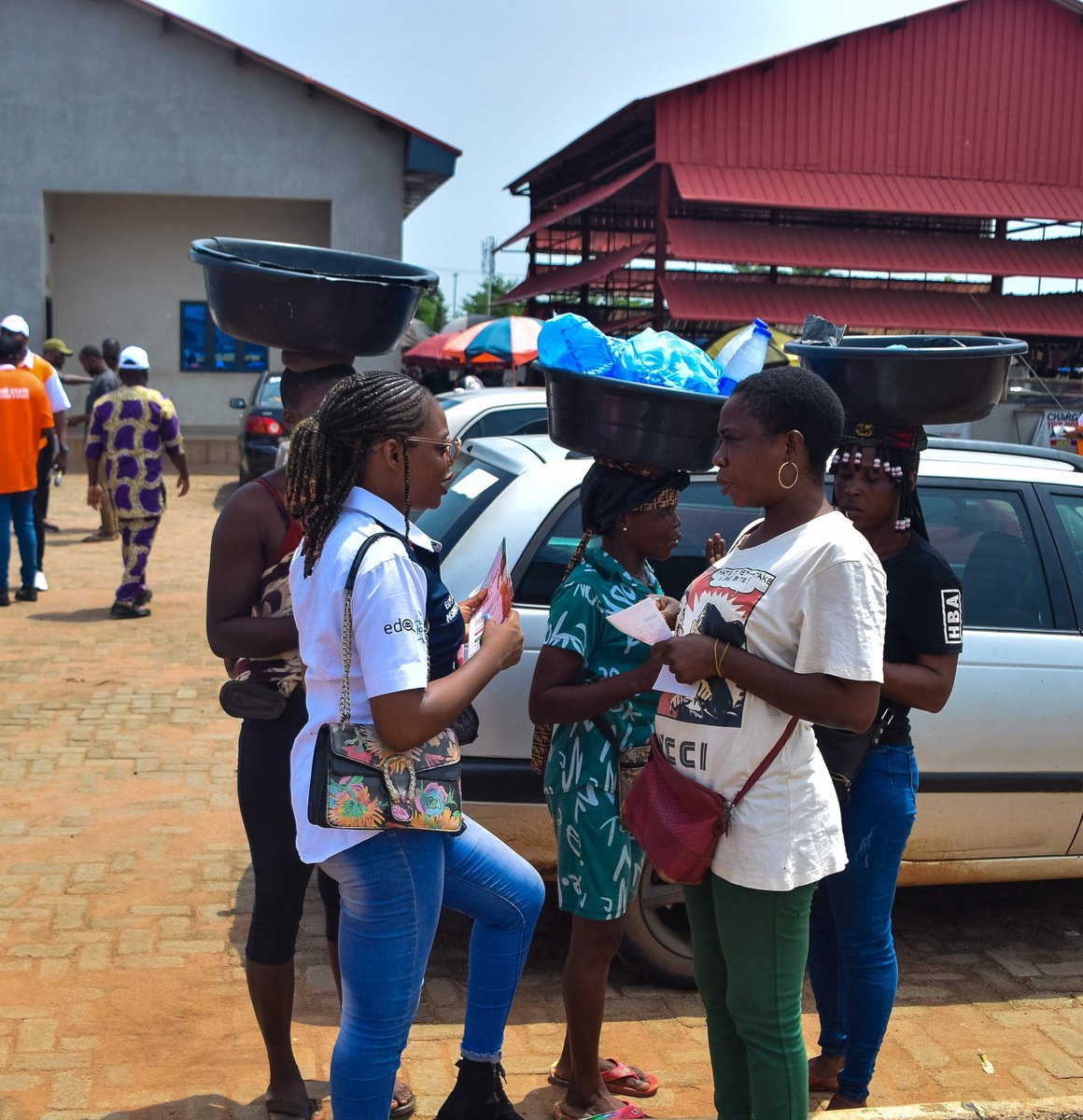 Taking a step further to ensure no small business owner is left behind, we had a sensitization campaign across major markets and streets in Edo state spreading awareness about the Edo State MSME Fund Phase 3 - - When local businesses prosper,the communities prosper.