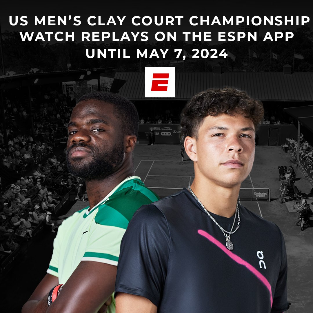 Relive your favorite #USClay match 👀🔥 Replays are available on demand on the ESPN app until May 7th!