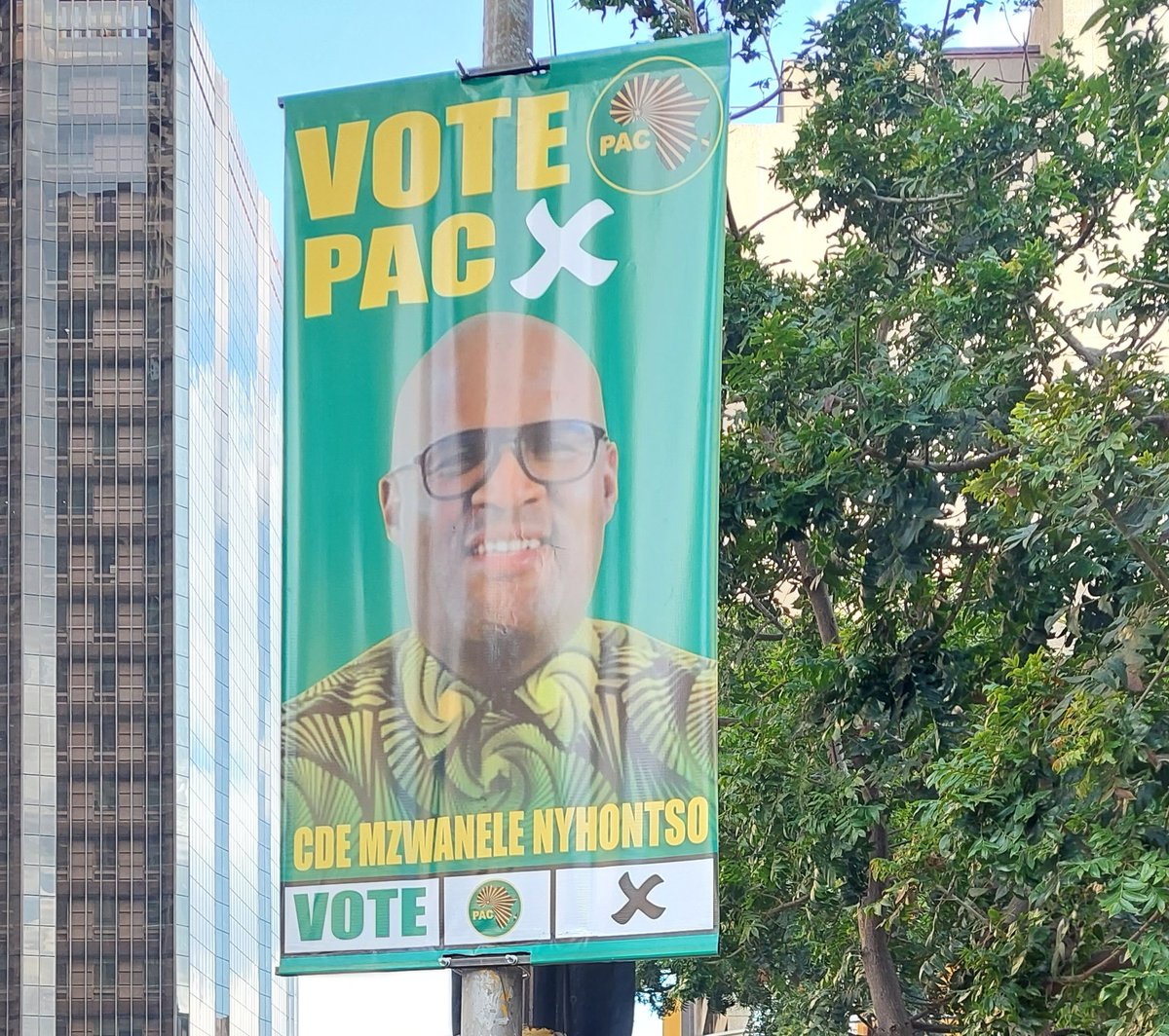 🌍 Spotted our poster at Cnr Kruis & Fox Streets, Johannesburg? Keep an eye out in the next few days, as we spread across towns in our mission to publicise our campaign for elections #PAC #VotePAC #Johannesburg