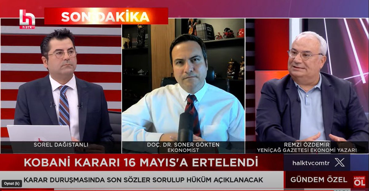 Halk TV'de @halktvcomtr Remzi Özdemir'le @remzi_ozdemir birlikte Sorel Dağıstanlı Beye @soreldagistanli konuk olduk. Bence konuşulmayanları konuştuk.