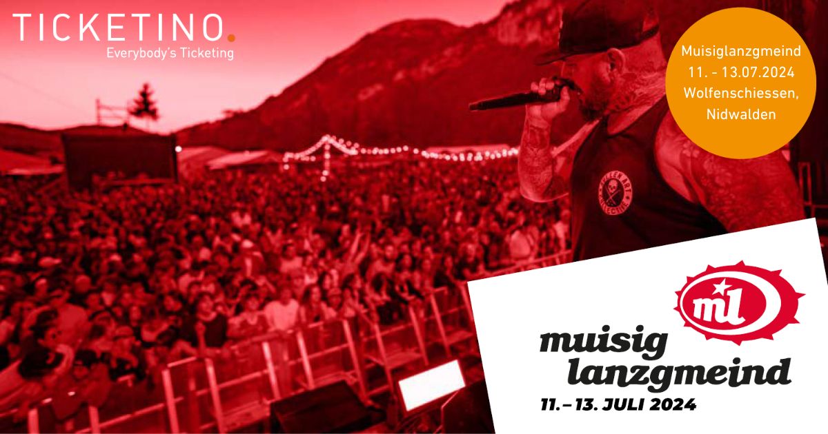 Muisiglanzgmeind ist zurück! 
Erlebe wie der Engelbergertal vom 11. bis 13. Juli  in eine mit Bühne einzigartigem Bergpanorama verwandelt wird!  
Tickets unter ticketino.com/de/Event/Muisi…

#festival #musik #obwalden #nidwalden #engelberg #muisiglanzgmeind