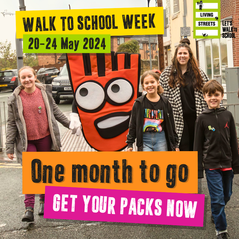 Only one month till #WalkToSchoolWeek and our #MagicOfWalking classroom resources are flying off the shelves! Grab yours now before we sell out and walk or wheel with us to school on w/c 20 May. 🐉🧚‍♀️ 🪄livingstreets.org.uk/wtsw