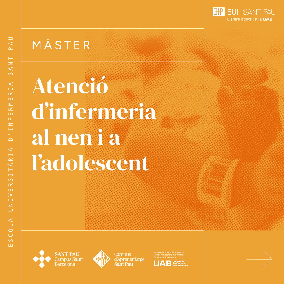 Silvia Vicente (@silvianeonatos) on Twitter photo ‼️Inscríbete y profundiza en los cuidados enfermeros en #pediatría con el Máster de atención enfermera al niño y adolescente en <a href="/EuiSantPau/">EUI-Sant Pau</a>: 👩🎓👶
➡️ Duración: un año.
➡️ Prácticas: adaptadas a tus necesidades.
➡️ Profesionales expertos.
👇👇👇
eui.santpau.cat ‼️Inscríbete y profundiza en los cuidados enfermeros en #pediatría con el Máster de atención enfermera al niño y adolescente en <a href="/EuiSantPau/">EUI-Sant Pau</a>: 👩🎓👶
➡️ Duración: un año.
➡️ Prácticas: adaptadas a tus necesidades.
➡️ Profesionales expertos.
👇👇👇
eui.santpau.cat