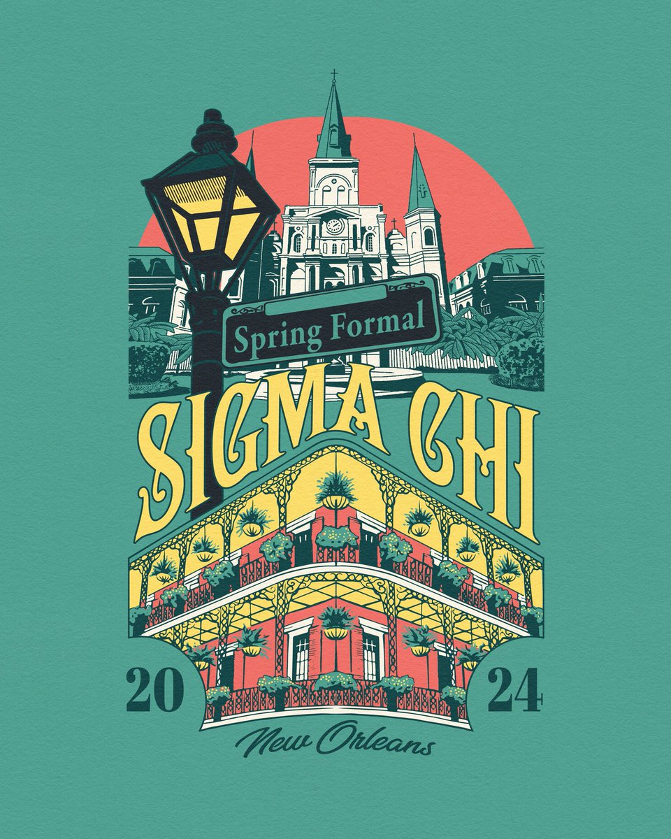 NEW WORK 🎷 Illustration for Sigma Chi University of Arkansas.

#universityofarkansas #fraternity #illustration