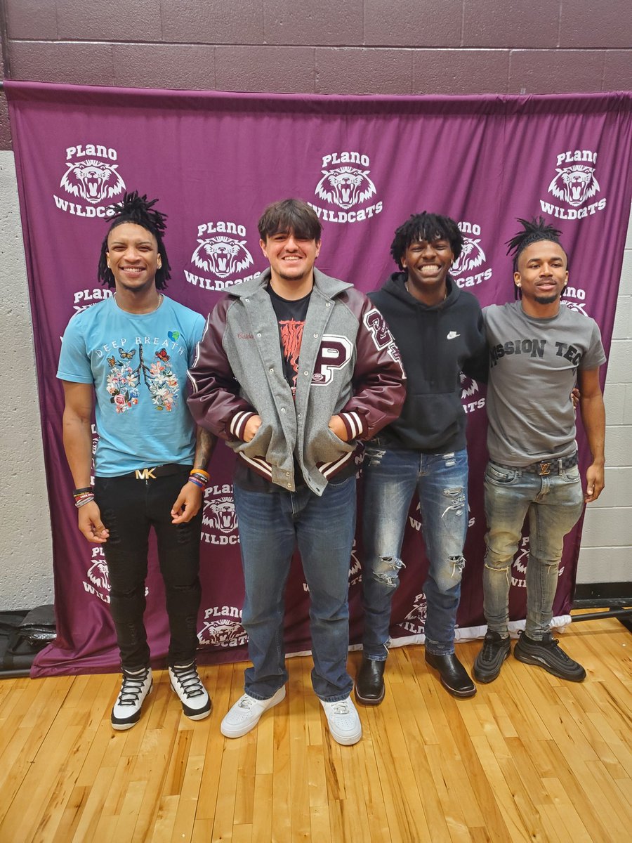 Congrats to Josh, Caiden, Tayten, and Christian for signing their NLI today. We wish you luck as you continue your academic and athletic careers at the next level! So proud of each of you! Go Cats!