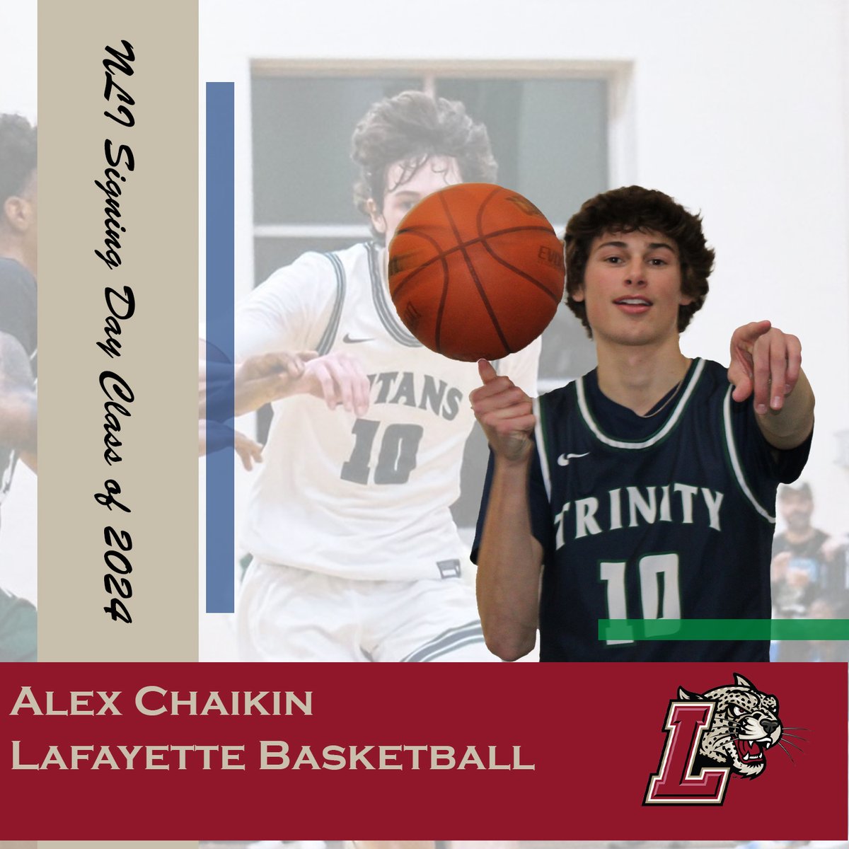 Happy spring signing day! Congratulations to Alex Chaikin for signing to play basketball! @LafayetteMBB is lucky to have you