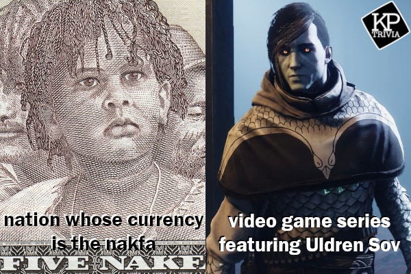 It's Wednesday, which means all the awesome people will be at @eatgoodkind for trivia night! Show off what you know starting at 7:00 p.m.! #notshityouresupposedtoknow
Game hints: (1) nation whose currency is the nakfa (2) video game series featuring Uldren Sov