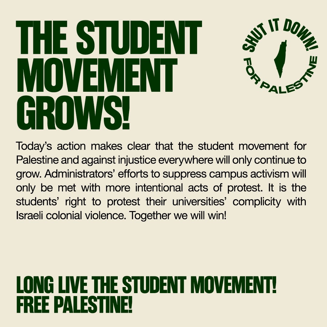 🇵🇸 WE STAND WITH COLUMBIA UNIVERSITY STUDENTS AND COMMEND THEIR GAZA SOLIDARITY ENCAMPMENT Columbia students made history today as they established the Gaza Solidarity Encampment, inspired by the 1968 occupation of Hamilton Hall on their campus sparked by the university’s…