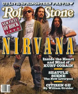 On this day in 1992, Nirvana appeared on the cover of Rolling Stone with Kurt Cobain wearing THAT T-shirt.