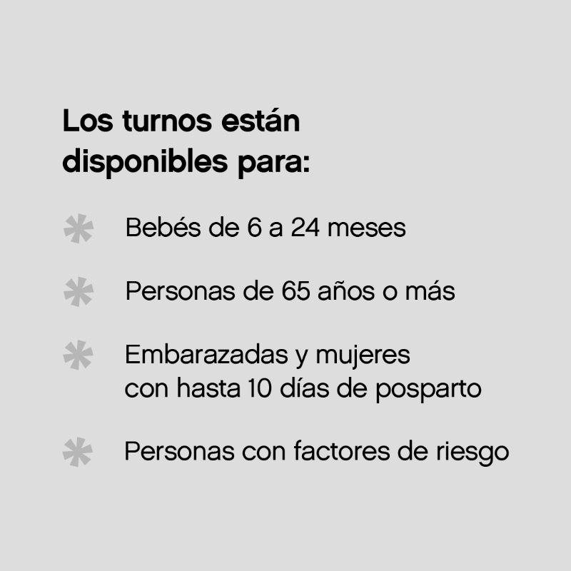 gcba's tweet photo. Ya se están aplicando las vacunas contra la gripe en la Ciudad. Es una enfermedad viral respiratoria que se transmite con facilidad, y con la vacunación se evitan cuadros graves. Si estás dentro de los grupos priorizados, ya podés sacar turno.