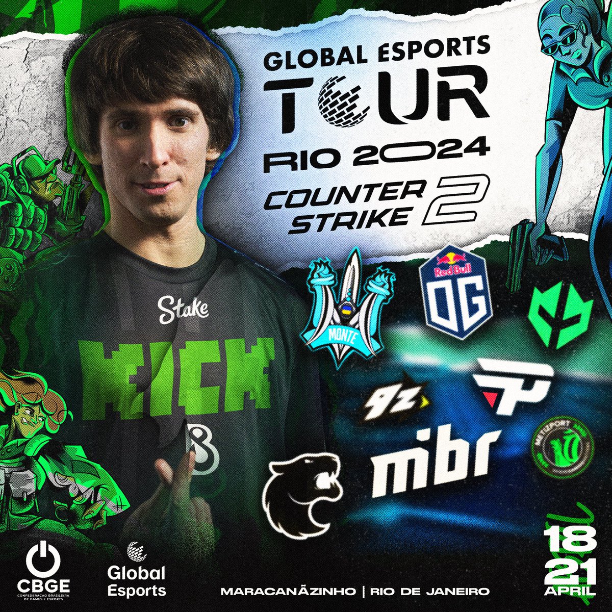 Looking forward to @esportsgetrio tomorrow 🇧🇷 🌎 Organized by @GE_Federation and the Brazilian Confederation of Games and Esports 💰 Prize pool: $200,000 📅 April 18th-21st 🏟️ Ginásio do Maracanãzinho, Rio, Brazil 🇧🇷 twitch.tv/gef 🇺🇦 twitch.tv/petr1ktv