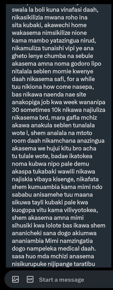TMnyama4_'s tweet photo. TUPATE STORY KIDOGO 
1/2 https://t.co/cvTL86yiaR