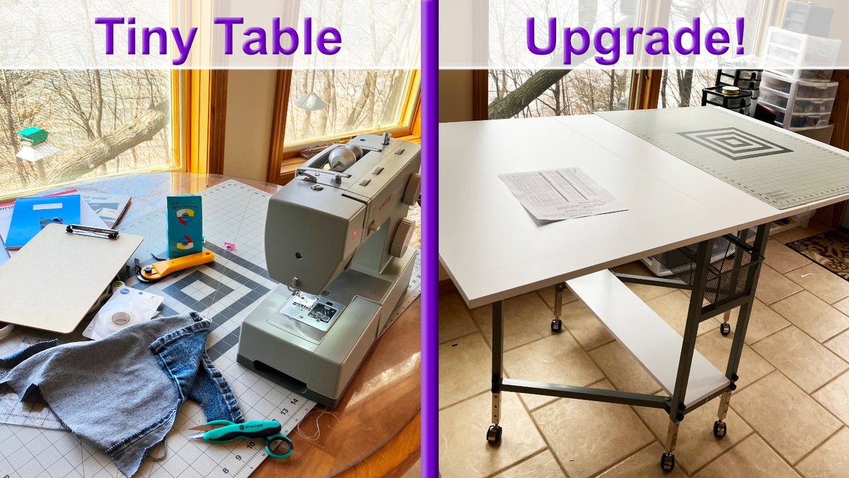 A messy table a sign of genius?? Nope, an upgrade is!

#Craft  #sewist #maker #ProLife #Christian #jesuslovesyou