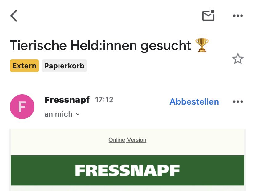 elisewetz's tweet photo. @Fressnapf_at hat sich entschieden, im Sinne der Political Correctness jetzt auch Haustiere zu gendern 🙈 https://t.co/jL9ozuPGMo