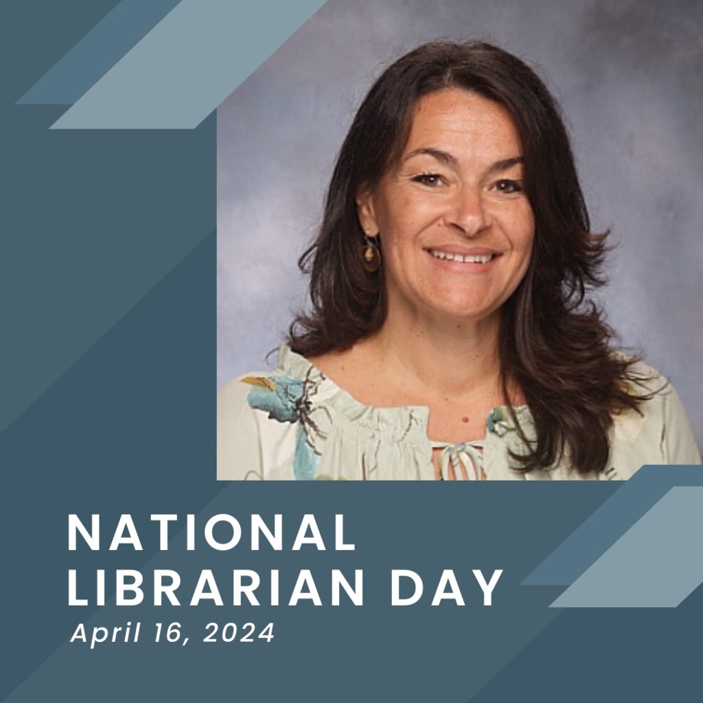 Happy #NationalLibrarianDay to Mrs. C! Thank you for everything you do for our school community! @TheVilleLMC