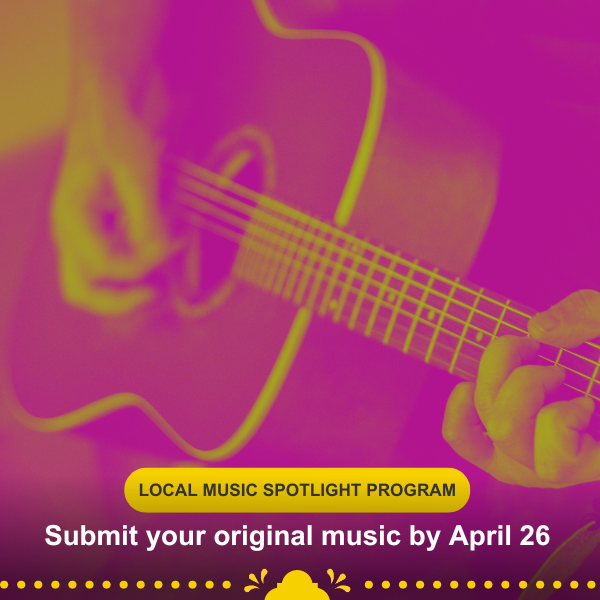 You still have 9 days to send in your original music to The Local Music Spotlight Program! Selected songs will be awarded an honorarium of $250 and featured across City channels. Application Deadline: April 26, 2024 For more information on how to apply: getcreativesanantonio.com/Musicians