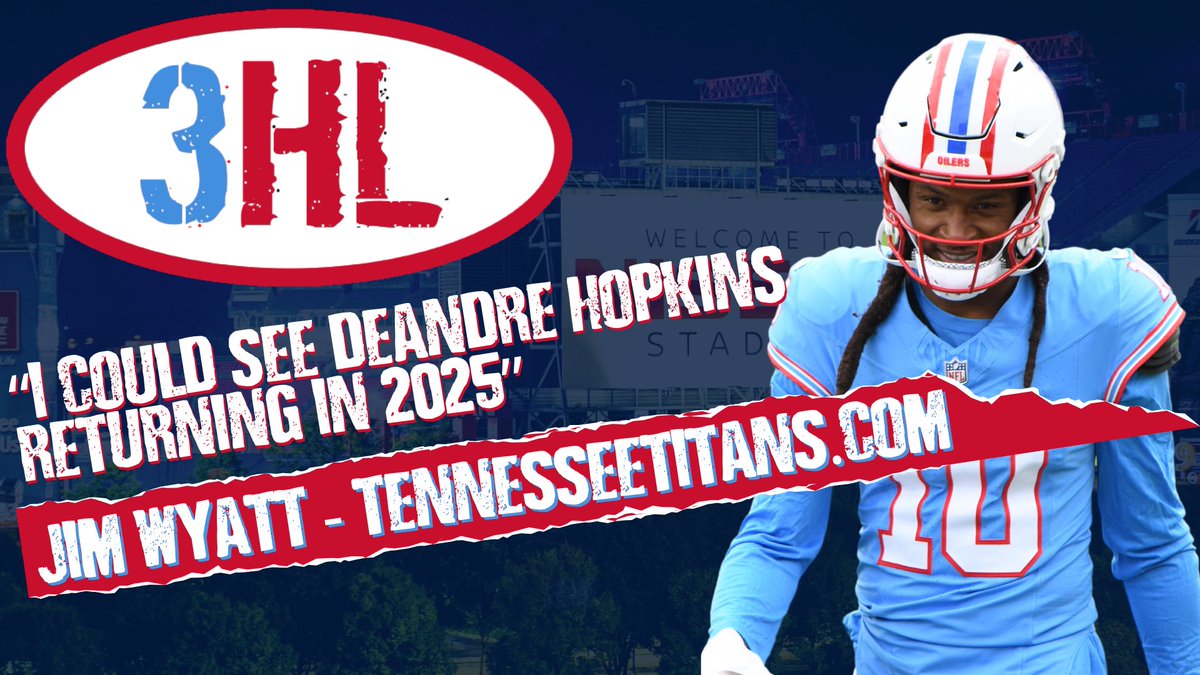 What makes @jwyattsports believe @DeAndreHopkins might stay in Nashville after the 2024 season? FIND OUT HERE: youtu.be/T7_CRpD7a84?si…