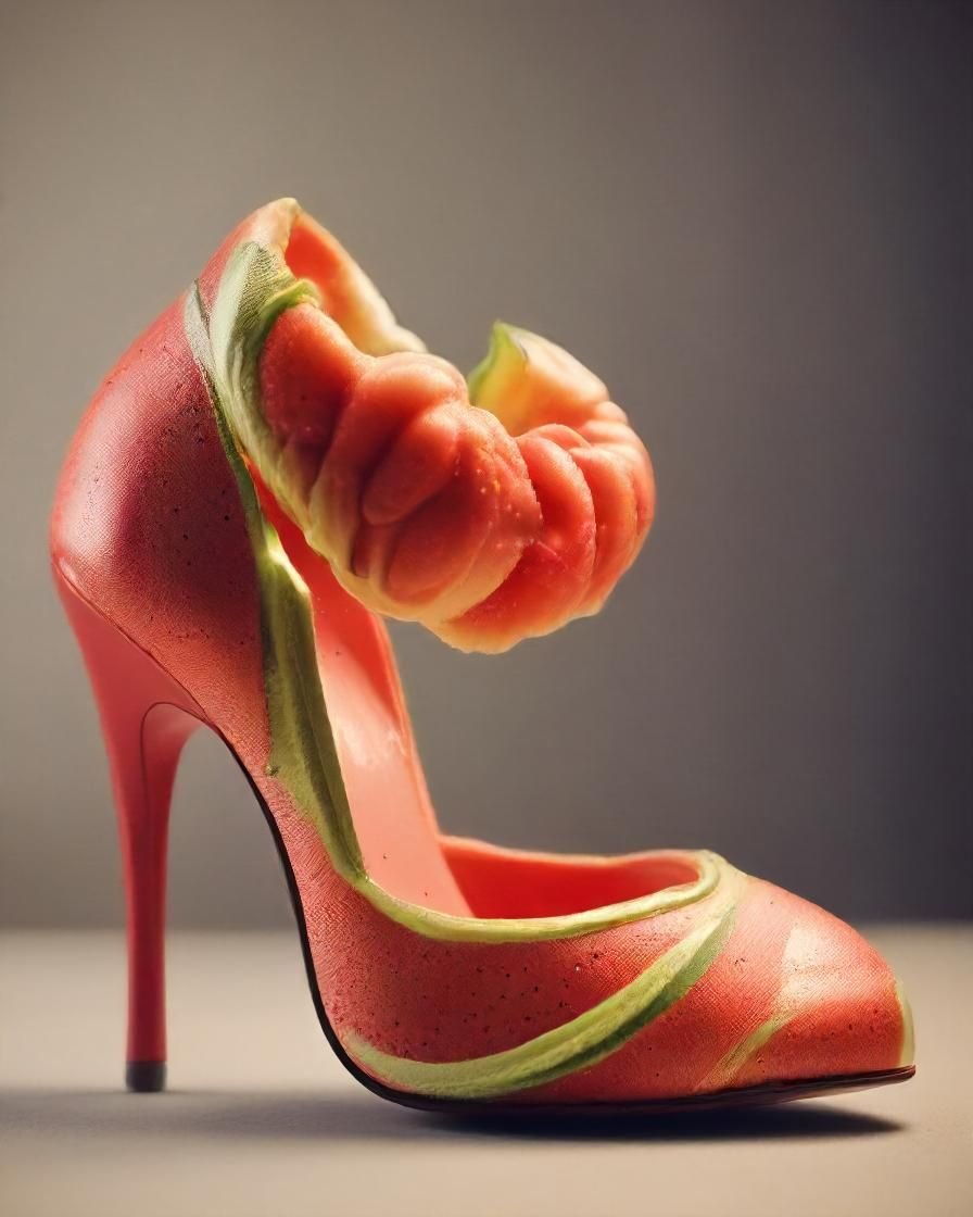 facet_ai's tweet photo. Revamp old images effortlessly with Facet AI 💎 
Upload an image reference, tweak the prompt, and craft a new creation inspired by it. To refine further, use region prompts⌨️
Transforming a high heel made out of a croissant into high heel made out of fruit is seamless with Facet Compose 🍓🍊🍉 
Pro tip: Adjust image reference strength for diverse results ✨

Get started here ⬇️ https://t.co/YAmQyPh37A