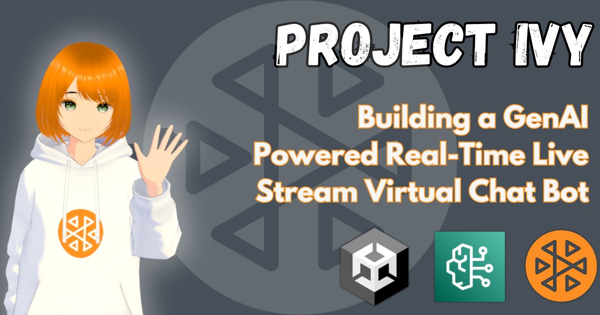 Join me today at 4pm on twitch.tv/aws for an exciting update on Project Ivy. We'll join an Amazon IVS real-time stream and chat room and respond to chat's questions with Amazon Bedrock. You don't want to miss this episode of Streaming on Streaming!