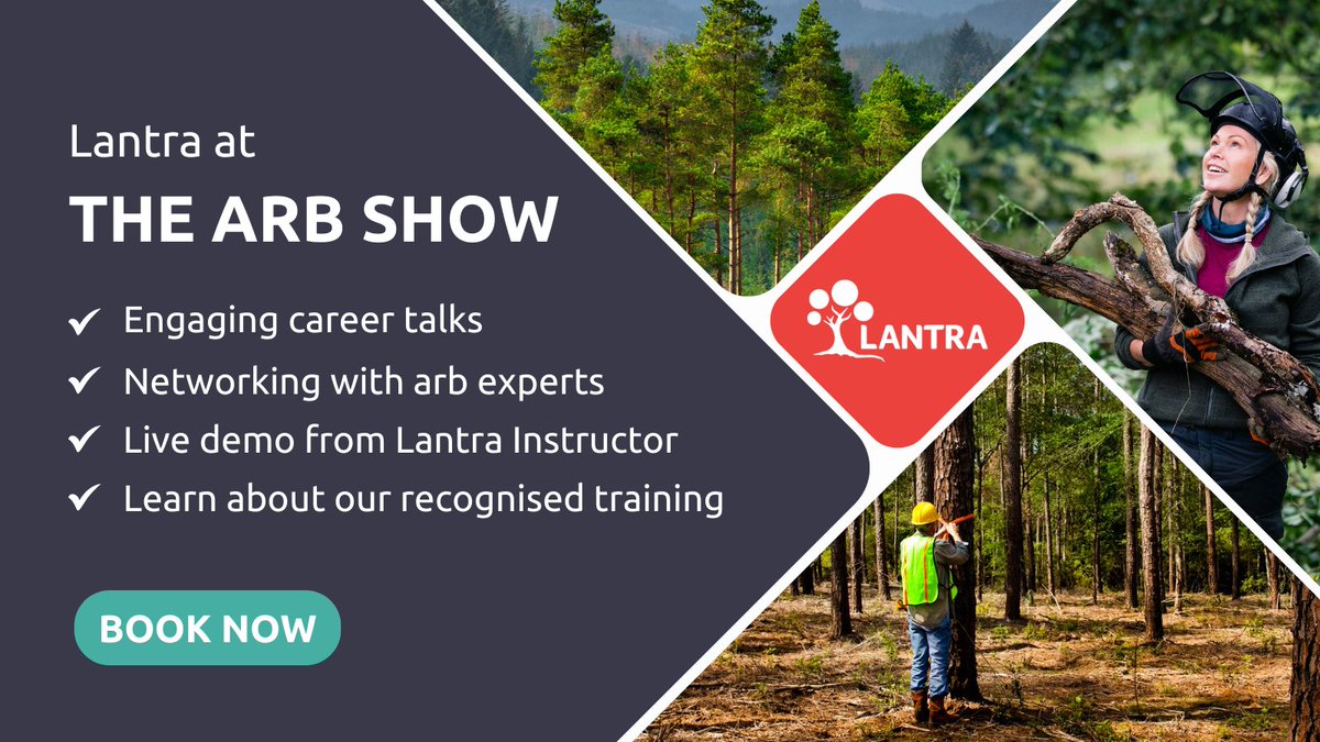 We're thrilled to announce our sponsorship at The ARB Show 2024! 🌲 Join us for two action-packed days, featuring Lantra Instructor Andy Campbell's live demos, networking with #forestry and #arb experts, and much more! Find out more here 🍃 bit.ly/3VNjsno