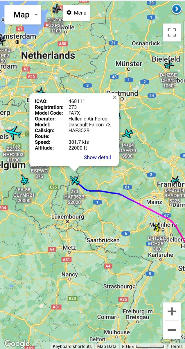 scan_sky's tweet photo. Several Government Leaders/Ministers Heading To #Brussels π§πͺ For The Extraordinary European Summit πͺπΊ
Government Of #Slovakia πΈπ° - Fokker F100 - OM-BYC - #SSG002
Hellenic Air Force π¬π· - Falcon 7X - 273 - #HAF352B
Polish Government π΅π± - 737-800 BBJ - 0110 - #PLF102 https://t.co/LTfXCGnoCN