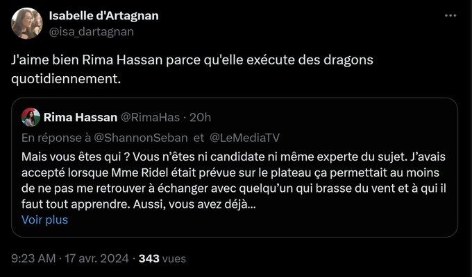 Bonjour @ManonAubryFr Vous annoncez ici que les personnes ayant tenu des propos antisémites doivent être exclus. Du coup on attend de voir @isa_dartagnan cadre de LFI se faire sortir rapidement de votre parti. À moins que vous n'ayez toujours 'pas de preuves de cela'.