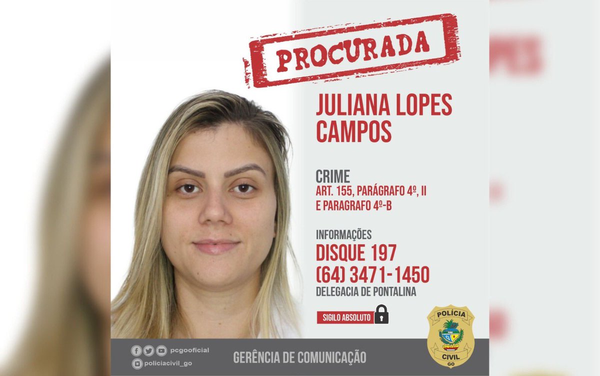 CBNGoiania's tweet photo. Funcionária de confecção é suspeita de desviar quase R$1 milhão de empresa ⇒ https://t.co/bdSIHopNj3 #NoArNaCBN #CBNGoiania #procurada https://t.co/P8OmyHO9Zs