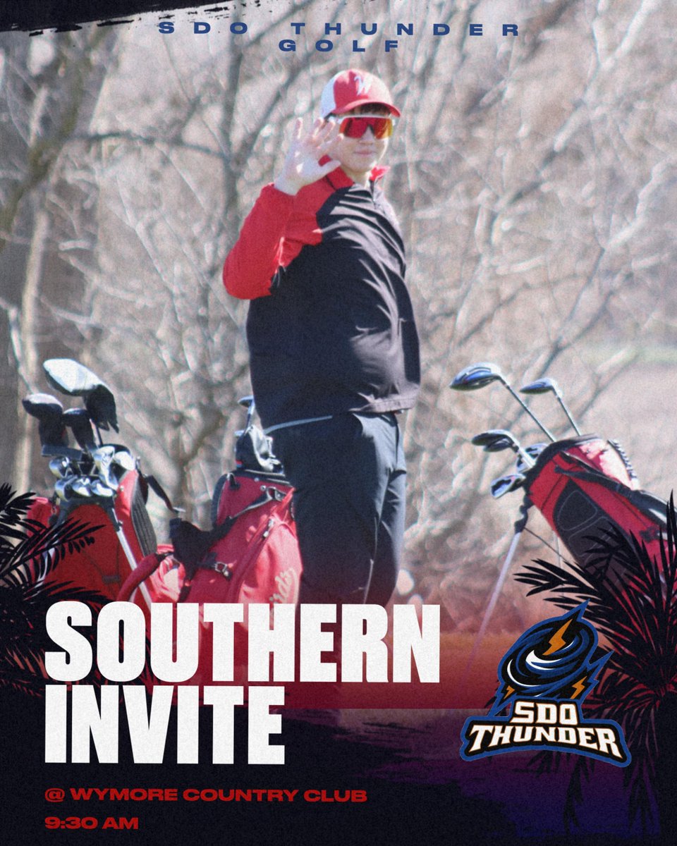 Good Luck to the SDO Thunder Golf team as they play in the Southern Invite today at the Wymore Country Club.  Tee time is 9:30AM.
#griffinpride #sdothunder
