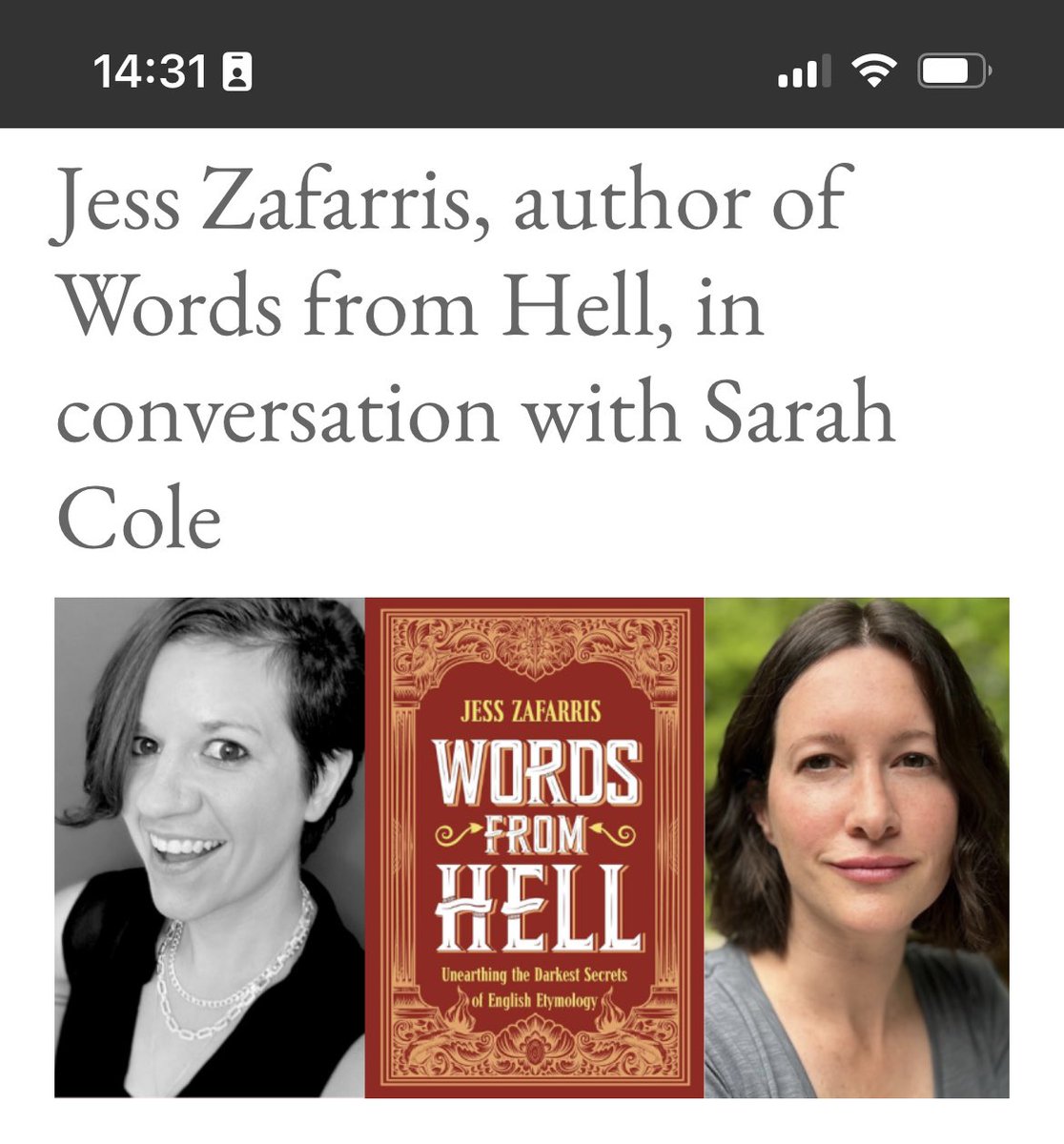 What makes bad words bad? What everyday words are rooted in naughtiness? Find out on APRIL 23rd when I interview the inimitable @jesszafarris at @porter_square_books in Boston. Be there or be an an a*sehole, wanker, sh*thead, [fill in the blank]! #swearwordsarefun #bookevent