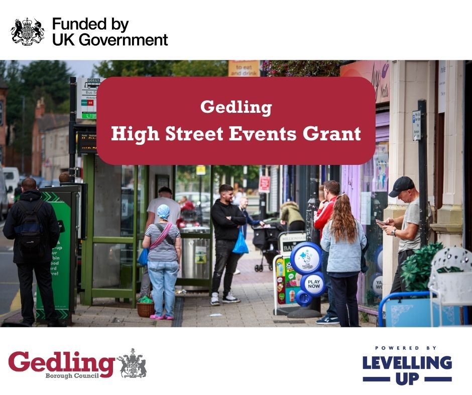 We are inviting local charities and community groups to apply for new high street events funding. 💸 🙌 Full story and links to apply here: orlo.uk/45AVo #Gedling #HightStreet #Charity #Community #Funding