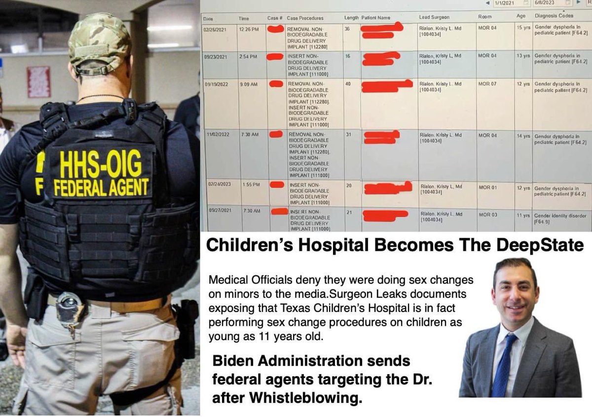 There were medical providers that said it wasn't happening in WY, but used every trick to kill legislation to prohibit sex changes on minors. Were WY Providers lying too? Remember how medical licenses were threatened during Covid? Medical Deep State Exposed—Now HHS Federal