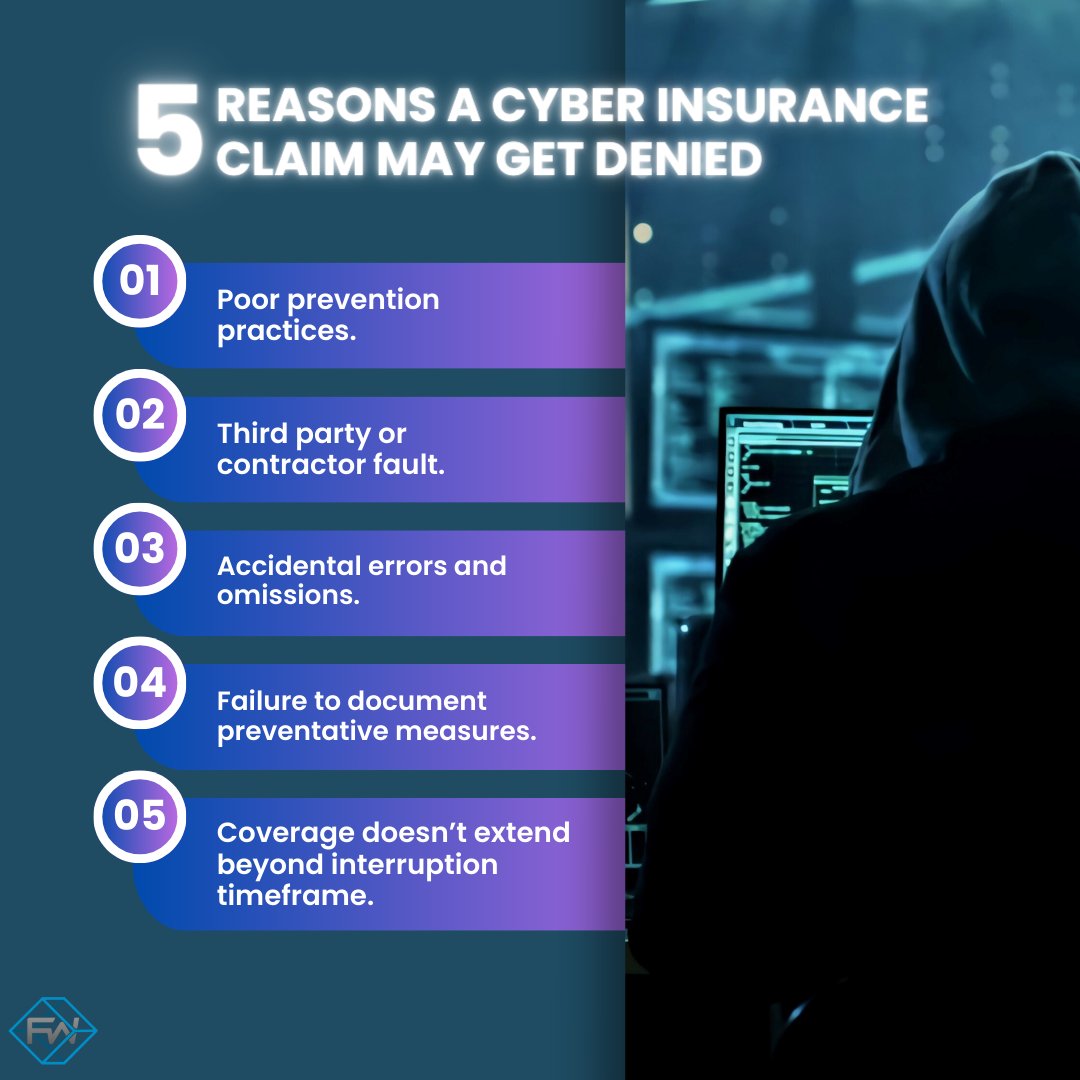 Cyber insurance can be a tricky topic, but it doesn't have to be. Being aware of what is covered, and what errors to avoid is key!

#CyberInsurance #ITindustry #Framewerx #Technology