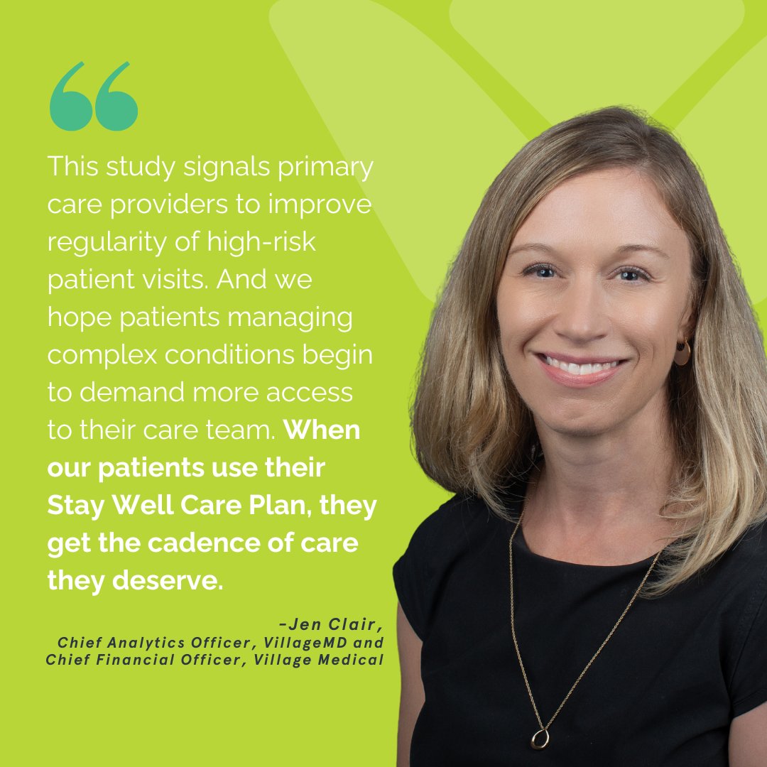 Our new research found that high-quality #PrimaryCare visits help lower hospitalizations. At @VillageMedical_, we developed the Stay Well Care Plan to help our patients get well and stay well.

Read more at businesswire.com/news/home/2024…

#healthcare #preventativecare