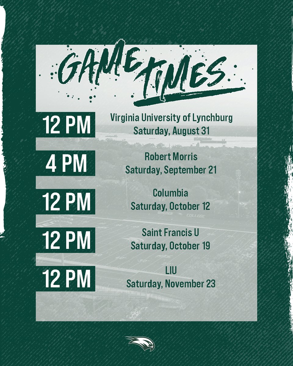 🕓 Home game times are set - see you at Hameline Field this fall! #LetsFly