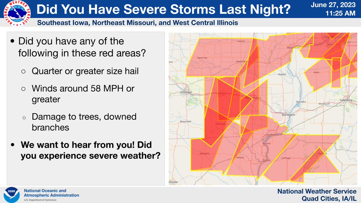 Did you have storm damage from the storms last night? We are looking for more reports to verify our severe thunderstorm warnings we issued. If so, let us know your time and location. Thanks!