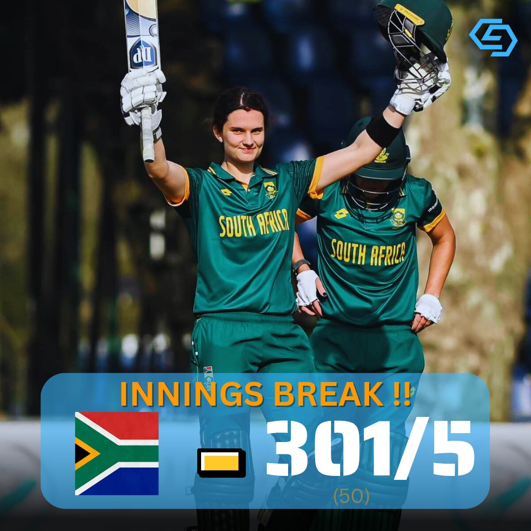 An extraordinary display of batting skills from Skipper Laura Wolvaardt !!

1️⃣8️⃣4️⃣* off 147

This is 4th highest individual score in Women's ODI history, leading South Africa Women to a massive 301/5. What a monumental innings! 🇿🇦✨

 #WomensCricket #RecordBreaking #SAWvSLW