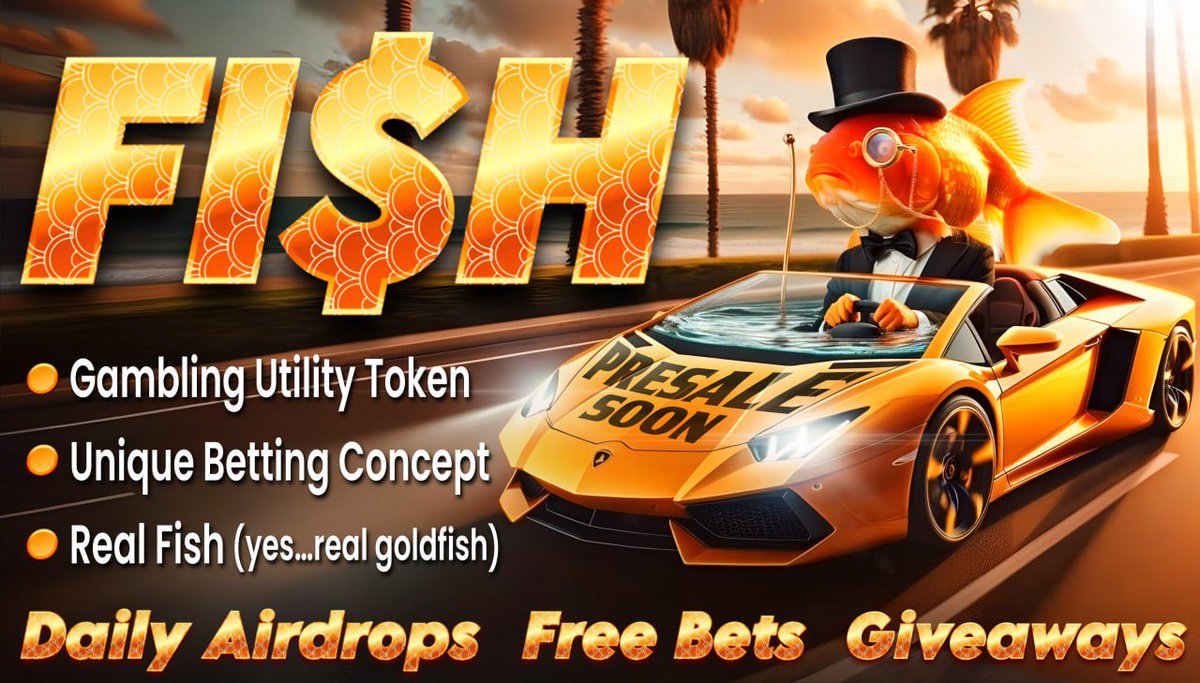 Solanas Next Viral Gambling Token! One Goldfish🐟60 Seconds⏰ Place your Bet 💰 🐟@solfishtank packages Crypto, Gambling and Home Aquariums into a Ridiculous Betting Platform. Earn Tokens and Free Bets by Completing Tasks on solfishtank.com Tg: t.me/solfishtank