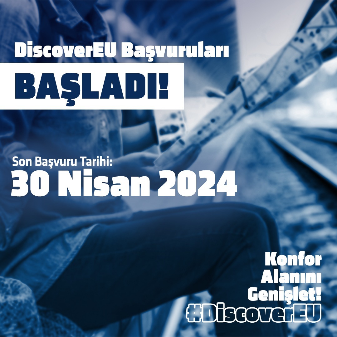 18 yaşında ve konfor alanından çıkmaya hazırsın 👏👏 Bu haber senin için #DiscoverEU seyahat biletine başvur ve AB ülkeleri başta olmak üzere 30’ dan fazla ülkeyi keşfetmeye başla! 2024 yılı başvuruları bugün başladı !! Son Başvuru Tarihi 30 Nisan 2024 Brüksel saati ile…