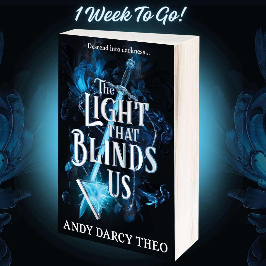 It's nearly time to descend into darkness. One week to go until The Light That Blinds Us is released! 💙