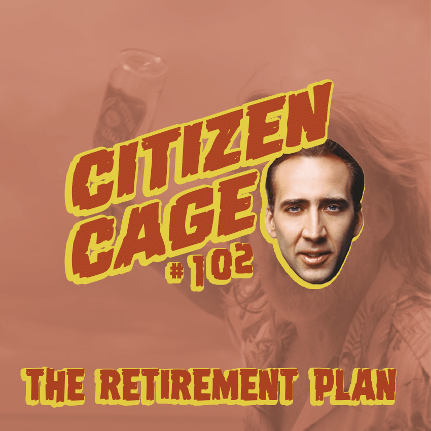 CitizenCagePod's tweet photo. L'épisode 102 sur The Retirement Plan est sorti ! Nicolas Cage nous prépare subtilement à sa retraite... 
🎧 Apple : https://t.co/cLnBoglaIi 
🎧 Spotify : https://t.co/FZ6Lr5jbqI 
🎧Deezer : https://t.co/9KrZoOSM55 https://t.co/llO2vf4kW9
